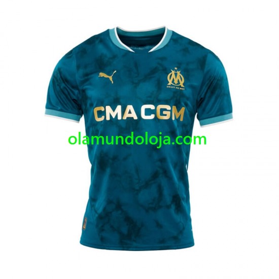 Camisola Olympique de Marseille Homem Equipamento Segundo 2024-2025 Manga Curta